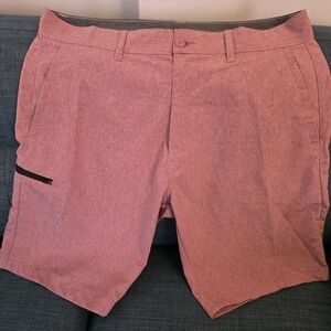 Burnside Men's Salmon Flat Front Shorts